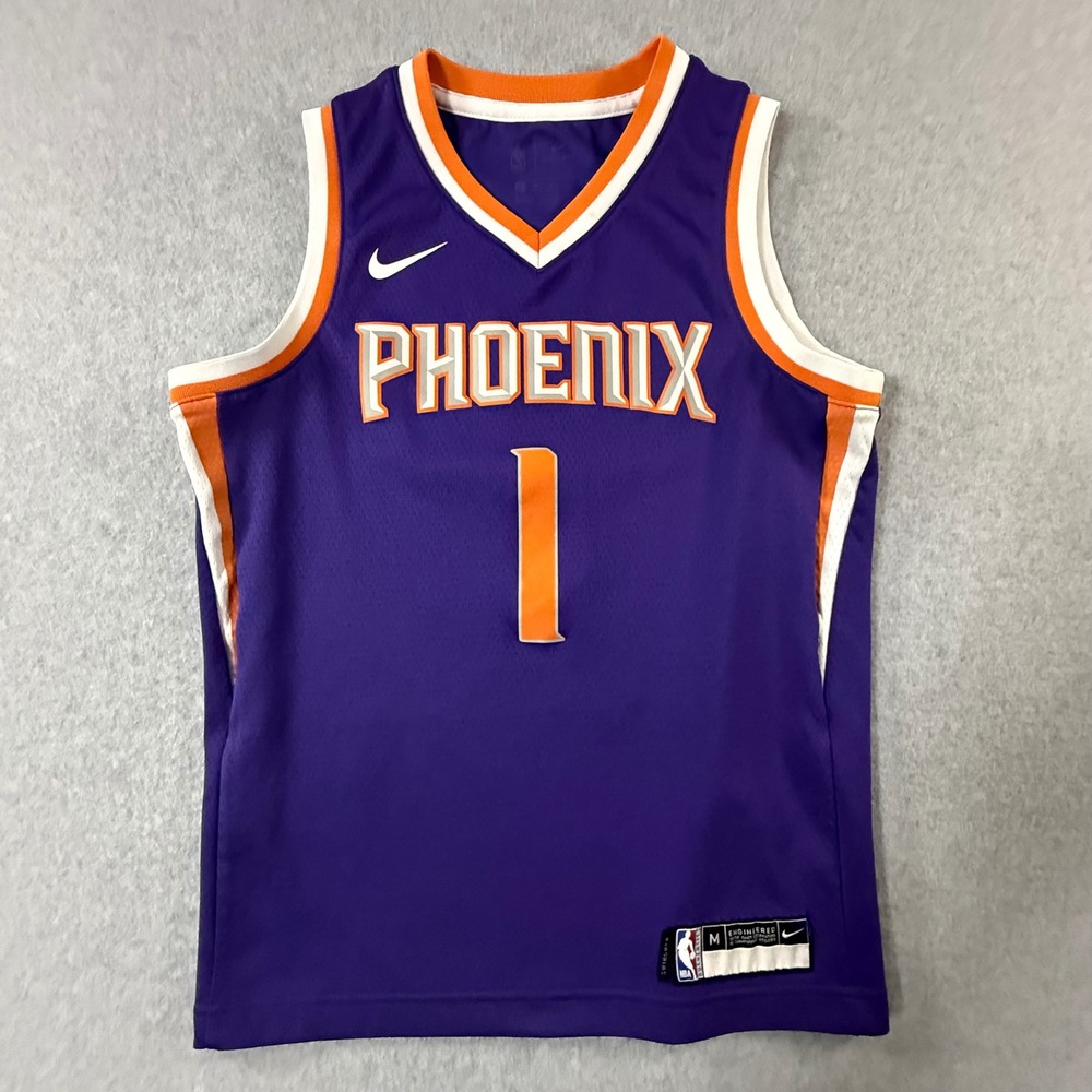 Nike NBA Phoenix Suns Devin Booker 1 Swingman Jersey Purple Youth Medium M